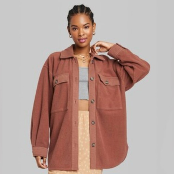 wild fable Tops - Wild Fable Oversized Shacket